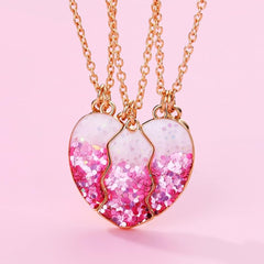 EXQUISITE BFF NECKLACE SET SPARKLES