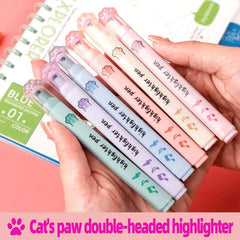 6 X PAW HIGHLIGHTER PENS