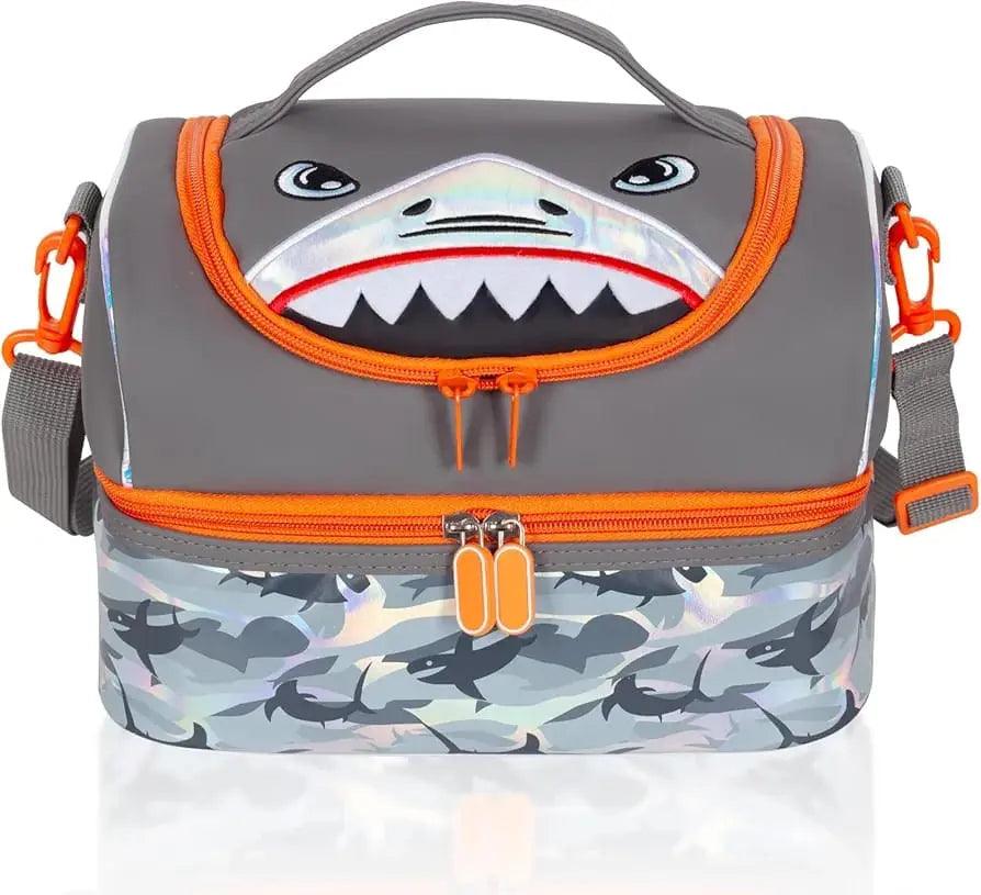 AESTHETIC SHARK DUAL COMPARTMENT LUNCH BAG - Sparkles