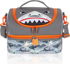 AESTHETIC SHARK DUAL COMPARTMENT LUNCH BAG - Sparkles