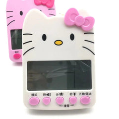 KITTY TIMER ALARM CLOCK SPARKLES