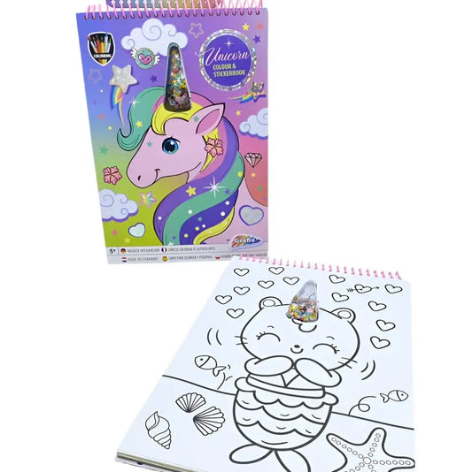 CUTE UNICORN COLORING BOOK SPARKLES