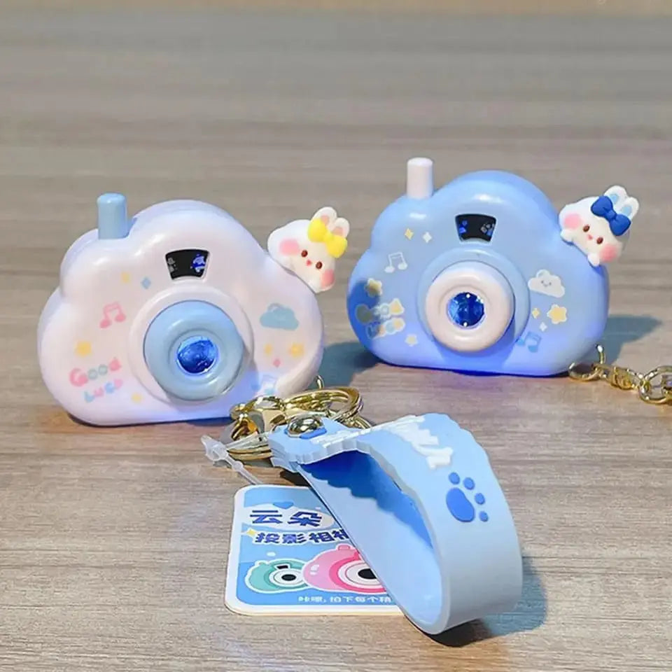 ADORABLE PROJECTOR CAMERA KEYCHAIN SPARKLES