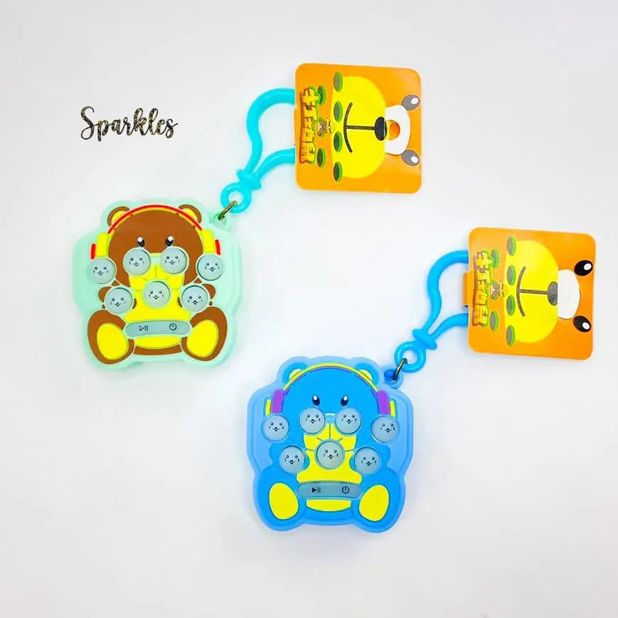 TEDDY BRAIN BOOSTER KEYCHAIN SPARKLES