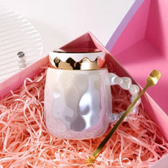 TRENDY GLOSSY CERAMIC MUG SPARKLES