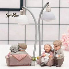 MINI LOVING COUPLE SCULPTURE SPARKLES