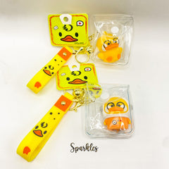 CUTE DUCK KEYCHAIN SPARKLES