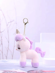 ADORABLE UNICORN PLUSH KEYCHAIN