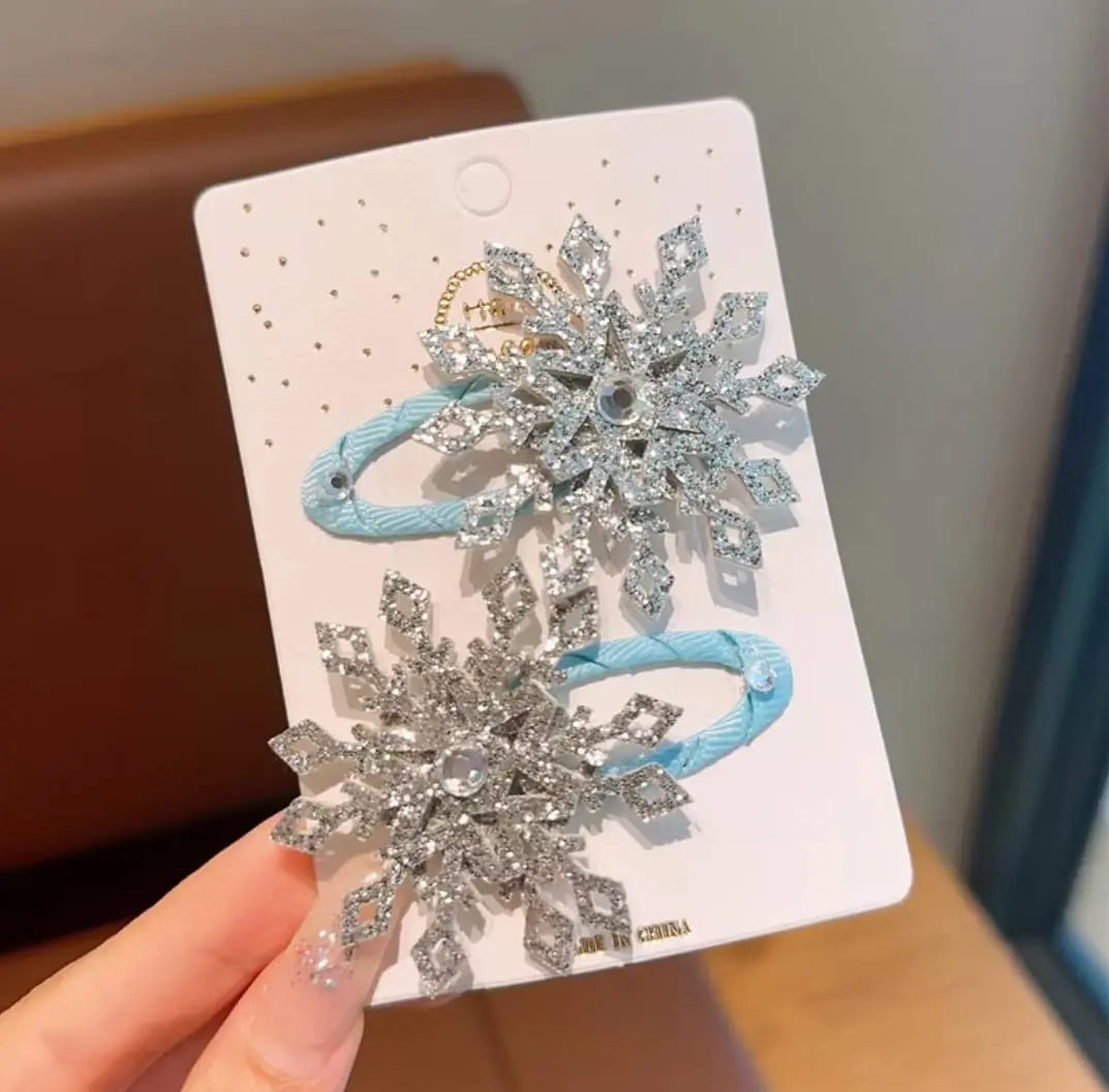 SNOWFLAKE CLIPS SPARKLES