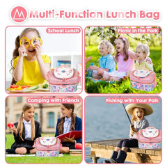 FOREVER GLITTER DUAL COMPARTMENT LUNCH BAG