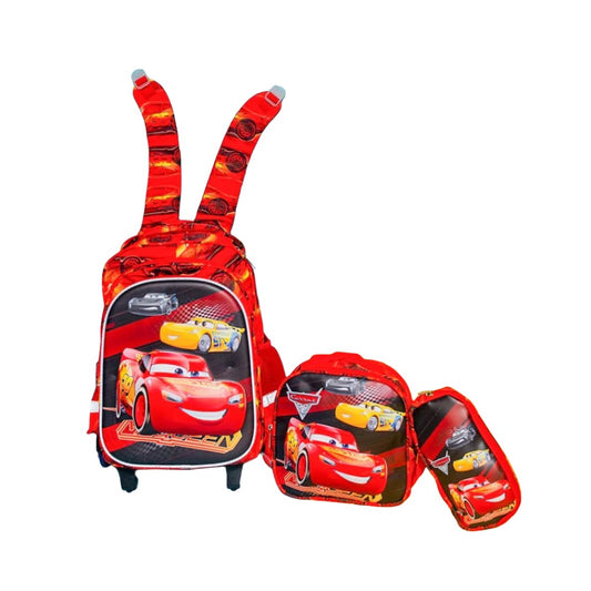 3 PC TROLLEY BACKPACK SET SPARKLES