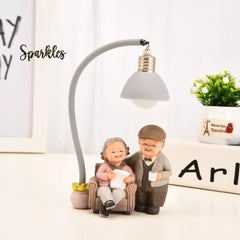 MINI LOVING COUPLE SCULPTURE SPARKLES