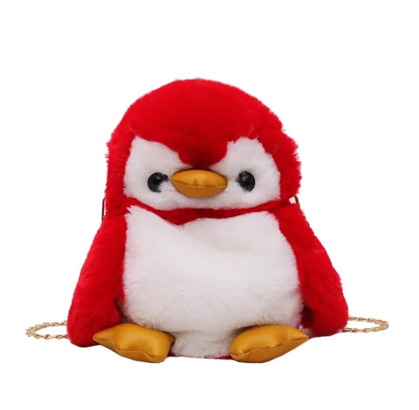 CUTE FURRY PENGUIN BAG