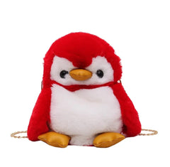 CUTE FURRY PENGUIN BAG SPARKLES