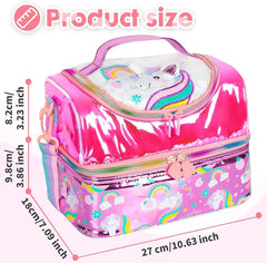 FOREVER GLITTER DUAL COMPARTMENT LUNCH BAG SPARKLES