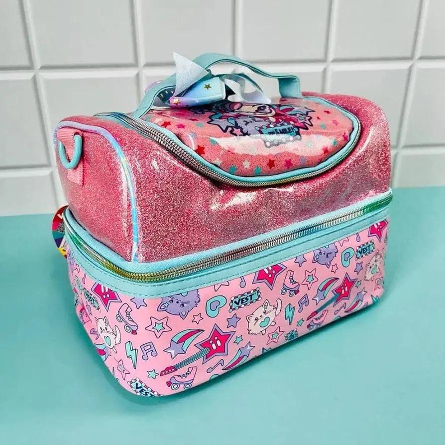 FOREVER GLITTER DUAL COMPARTMENT LUNCH BAG - Sparkles