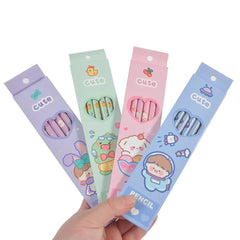 CUTE 6 X PENCILS SET SPARKLES