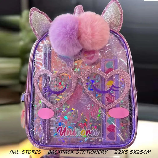 ADORABLE BACKPACK WITH STATIONERY SPARKLES