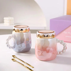 TRENDY GLOSSY CERAMIC MUG SPARKLES