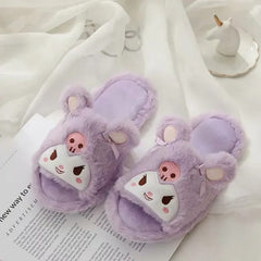 BEAUTIFUL FURY PLUSH SLIPPERS FOR WINTER