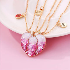 EXQUISITE BFF NECKLACE SET SPARKLES