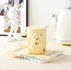 CERAMIC BEAR COFFEE CUP SPARKLES