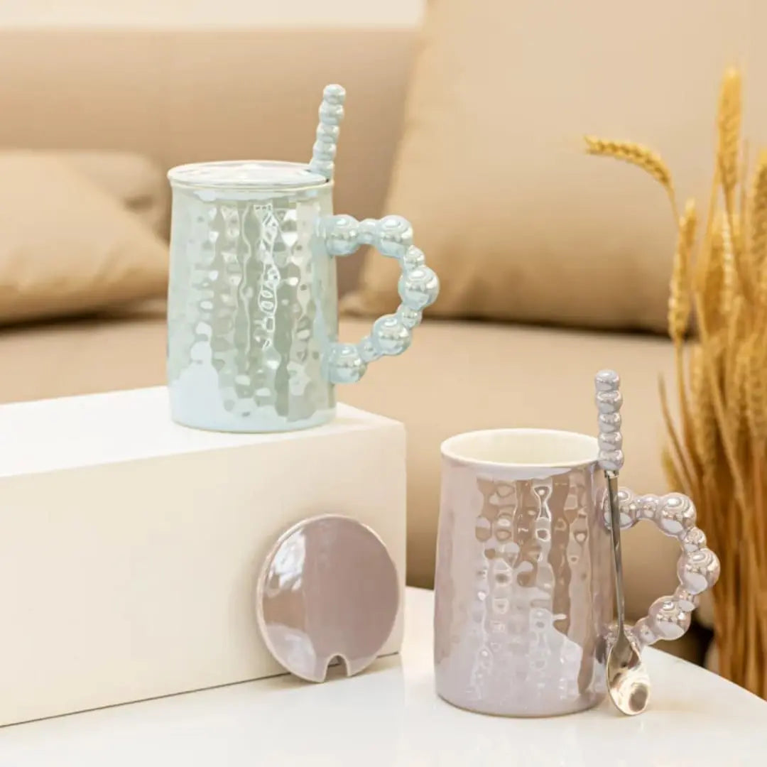 TRENDY GLOSSY CERAMIC MUG SPARKLES