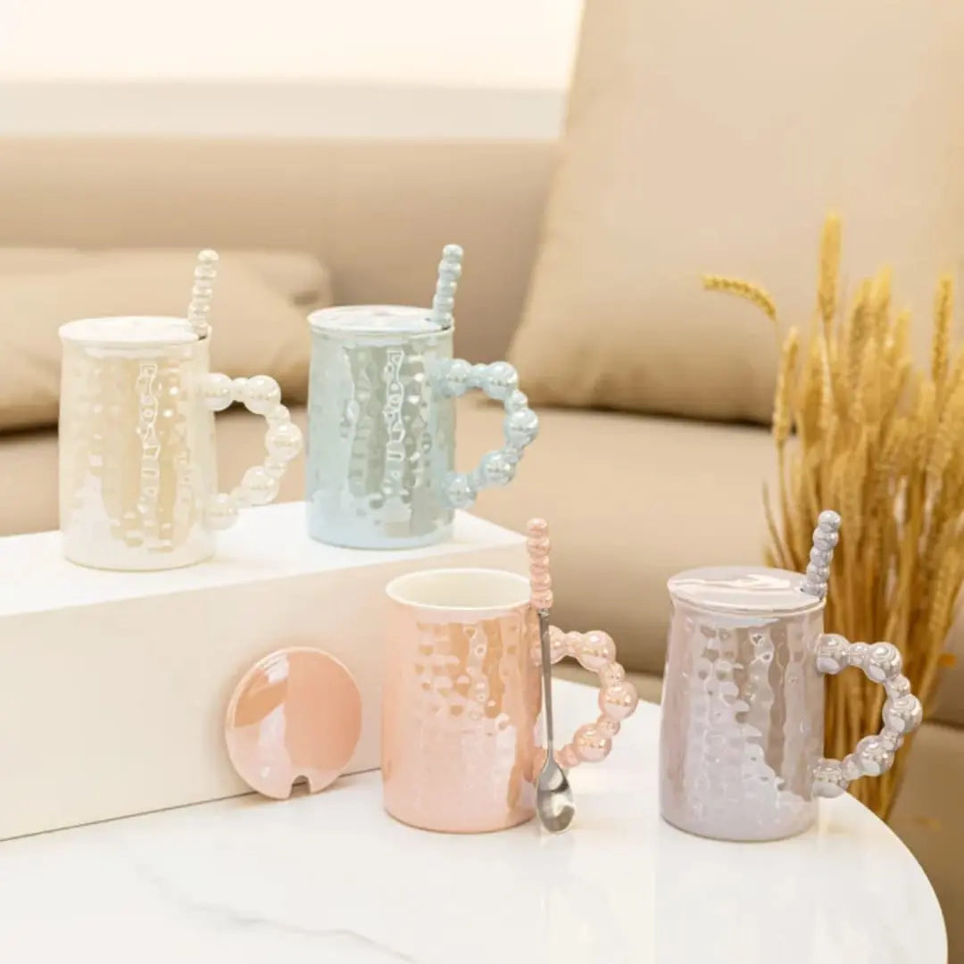 TRENDY GLOSSY CERAMIC MUG SPARKLES