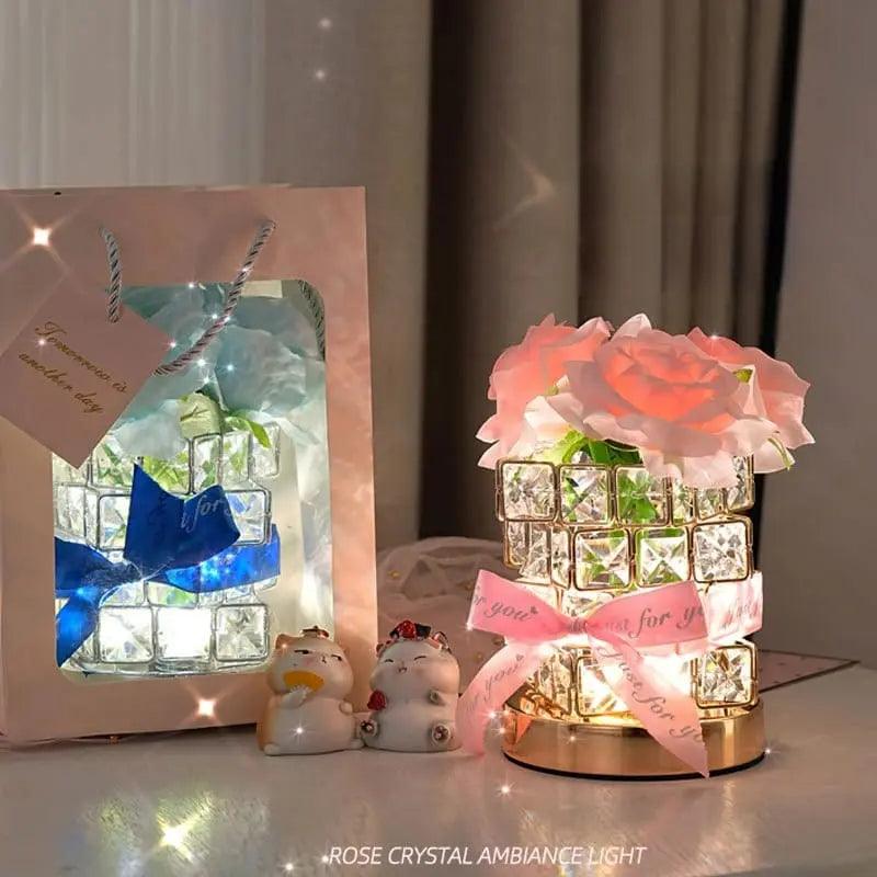 FLORAL CRYSTAL TABLE LAMP - Sparkles