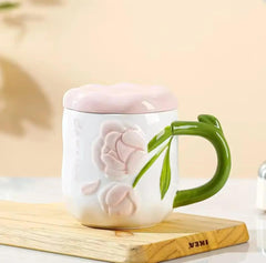 GLOSSY FLORAL MUG SPARKLES