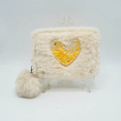 FURRY HEART WALLET SPARKLES