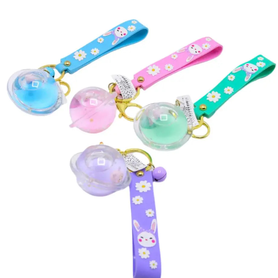 WATERY GLOBE KEYCHAIN SPARKLES