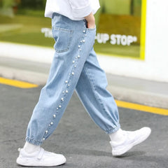 4-12Y TEENAGE DENIM PANTS Sparkles