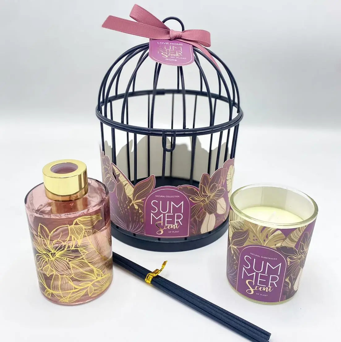 LOVE HOME DIFFUSER CAGE SET SPARKLES