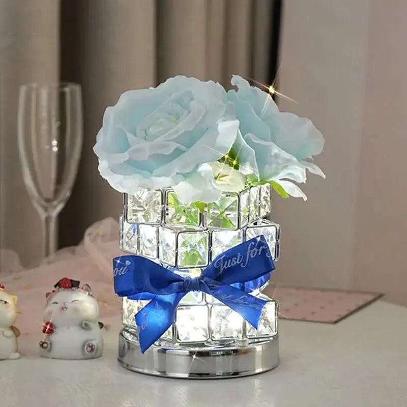 FLORAL CRYSTAL TABLE LAMP - Sparkles