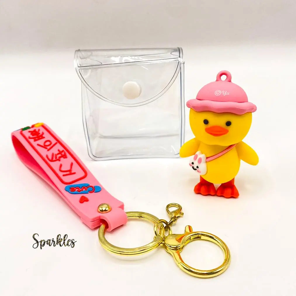 CHICK POUCH KEYCHAIN SPARKLES