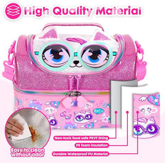 AESTHETIC KITTY DUAL COMPARTMENT LUNCH BAG