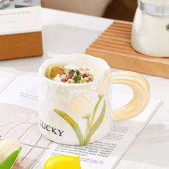 GLOSSY FLORAL MUG SPARKLES