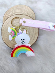 KAWAII RAINBOW KEYCHAIN SPARKLES