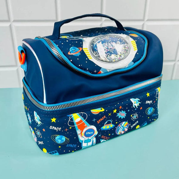 AESTHETIC ASTRONAUT DUAL COMPARTMENT LUNCH BAG