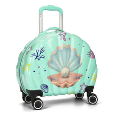 BEAUTIFUL SHELL LUGGAGE BAG SET SPARKLES