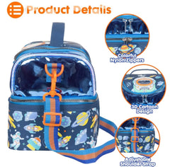 AESTHETIC ASTRONAUT DUAL COMPARTMENT LUNCH BAG