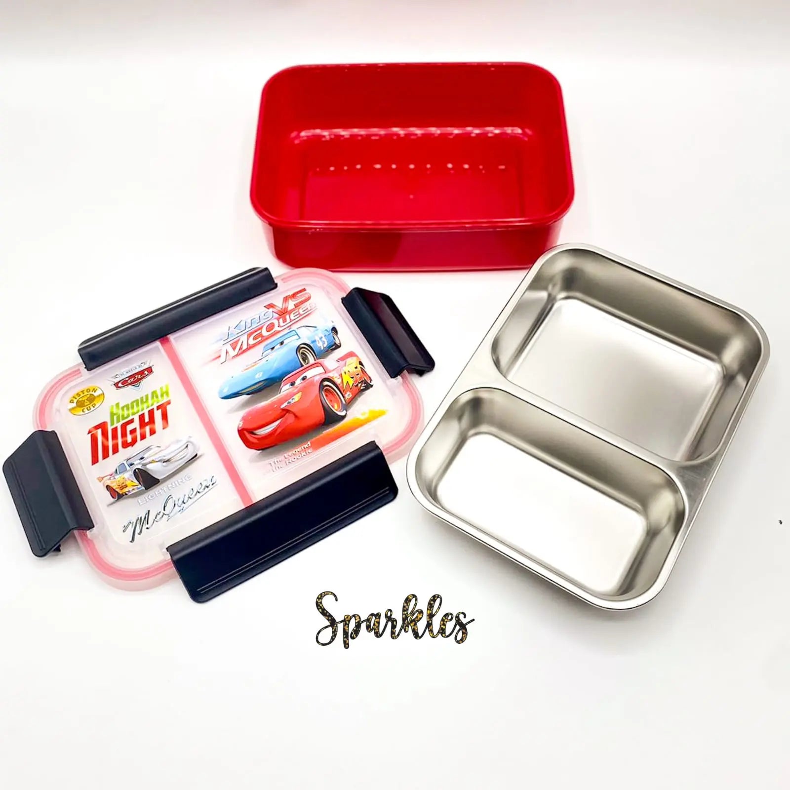 STAINLESS STEEL CHARACTER LUNCH BOX SPARKLES