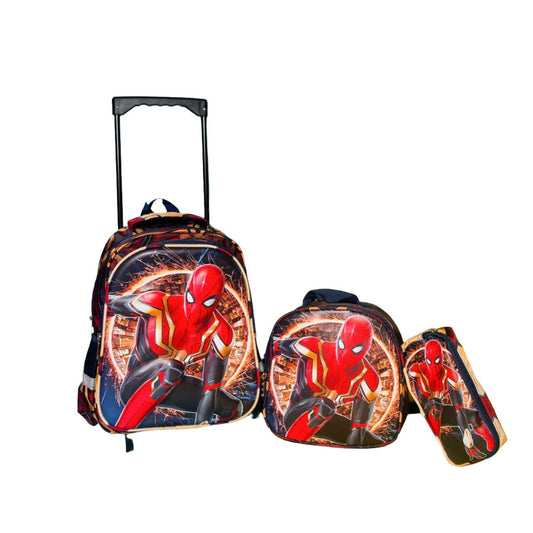 3 PC TROLLEY BACKPACK SET SPARKLES