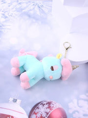 ADORABLE UNICORN PLUSH KEYCHAIN