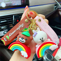 KAWAII RAINBOW KEYCHAIN SPARKLES