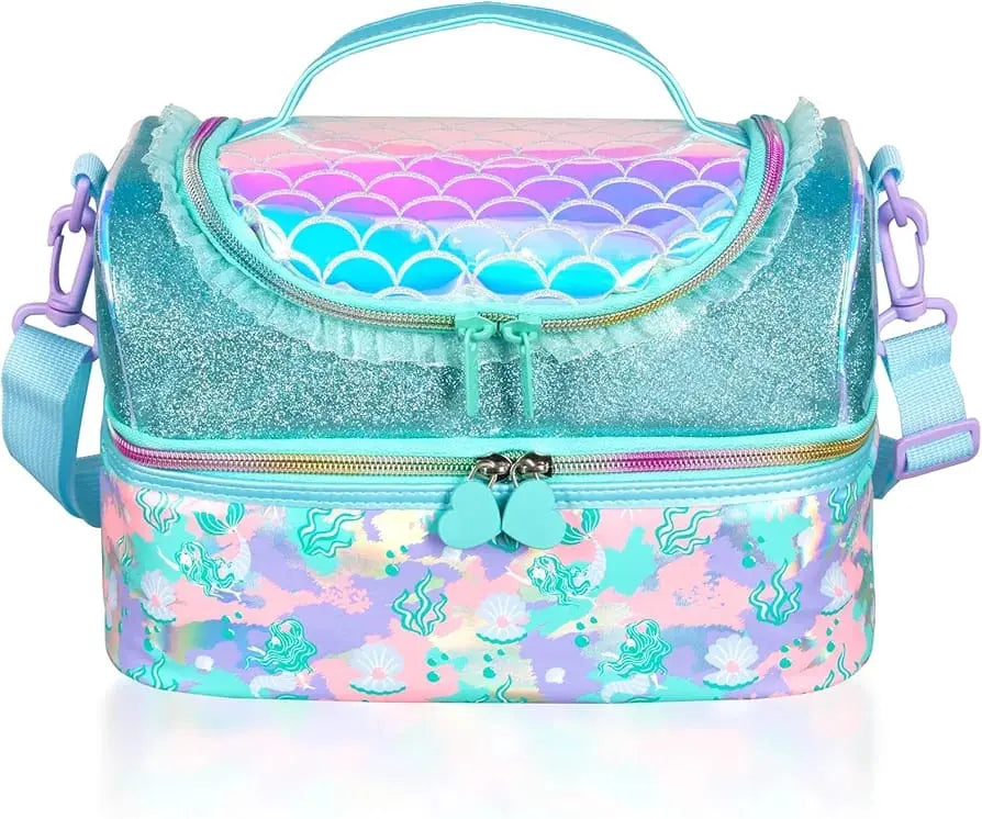 BEAUTIFUL MERMAID DUAL COMPARTMENT LUNCH BAG SPARKLES