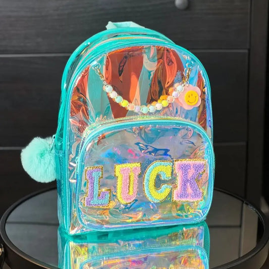 TRENDY HOLOGRAPHIC BACKPACK SPARKLES