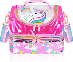 FOREVER GLITTER DUAL COMPARTMENT LUNCH BAG SPARKLES