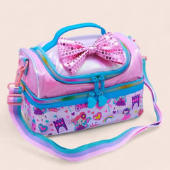 FOREVER GLITTER DUAL COMPARTMENT LUNCH BAG SPARKLES